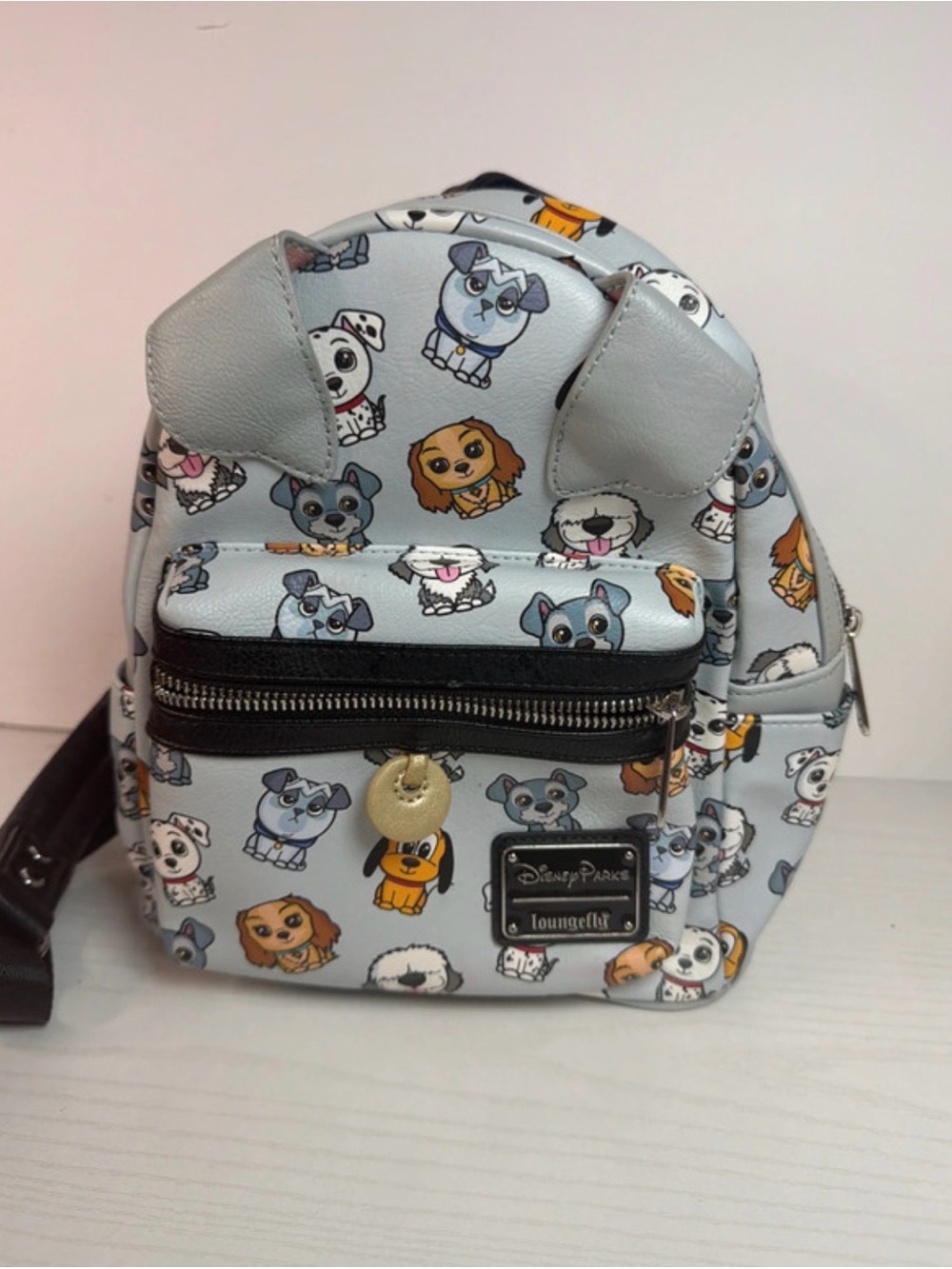 Disney Parks Exclusive Loungefly Disney Dogs Chibi Mini Backpack AOP Rare
